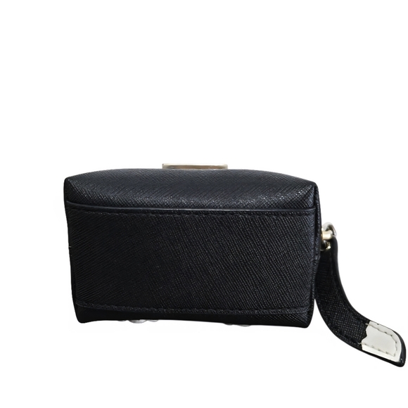 Kate Spade New York Black Leather Jazz Things Up Cat Coin Purse - Picture 5 of 8